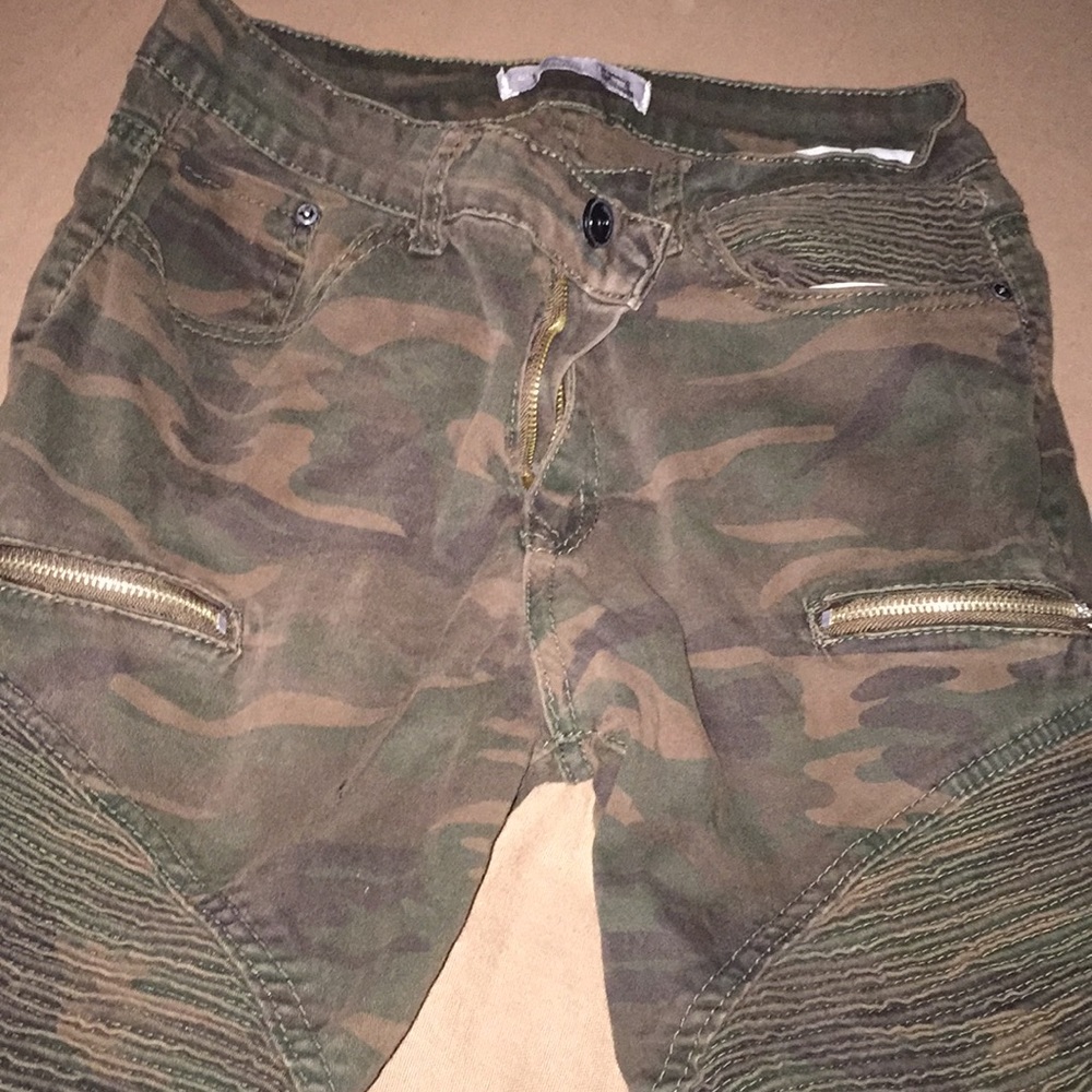 Blue topic cargo jeans